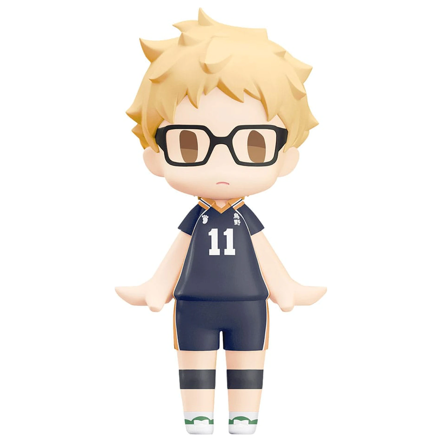 Haikyuu!! HELLO! GOOD SMILE Figurina de actiune Kei Tsukishima 10 cm poza produsului