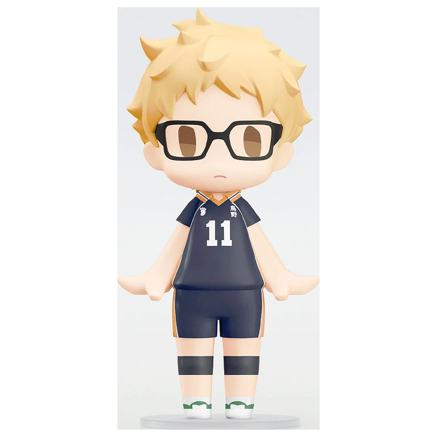 Haikyuu!! HELLO! GOOD SMILE Figurina de actiune Kei Tsukishima 10 cm poza produsului