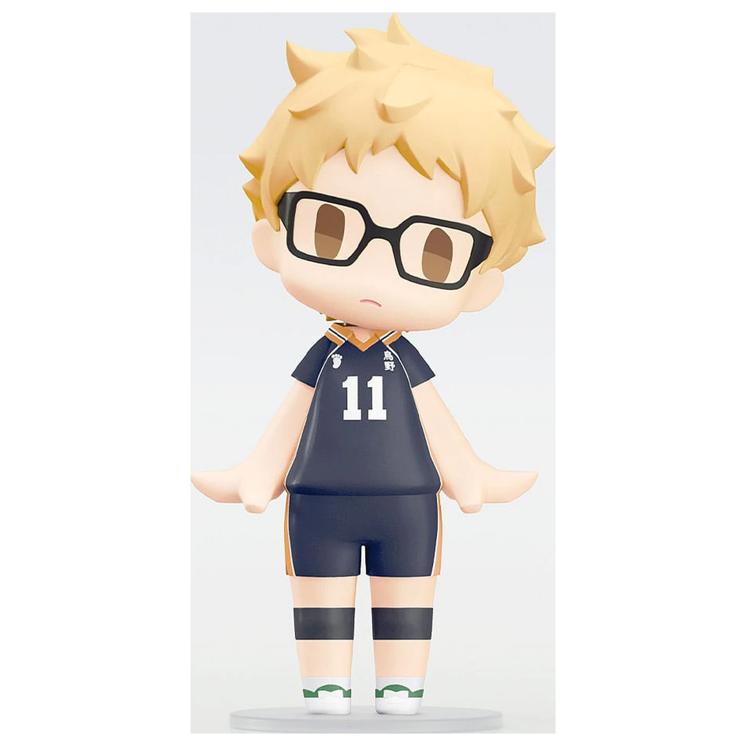 Haikyuu!! HELLO! GOOD SMILE Figurina de actiune Kei Tsukishima 10 cm poza produsului