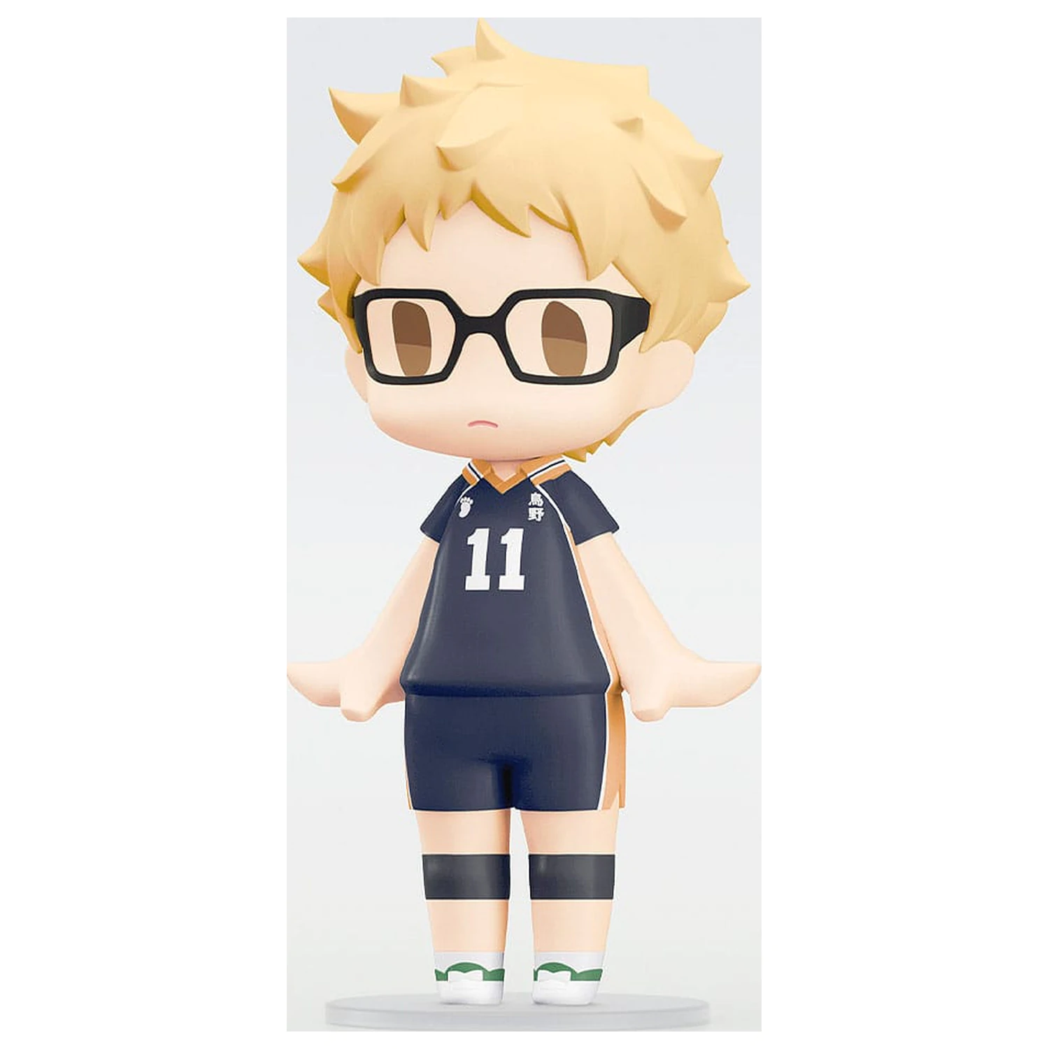 Haikyuu!! HELLO! GOOD SMILE Figurina de actiune Kei Tsukishima 10 cm poza produsului