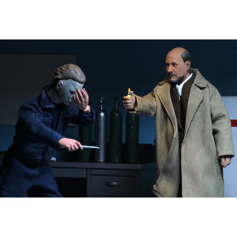 Halloween 2 Retro Action Figure Pachet dublu Doctor Loomis & Laurie Strode 20 cm poza produsului