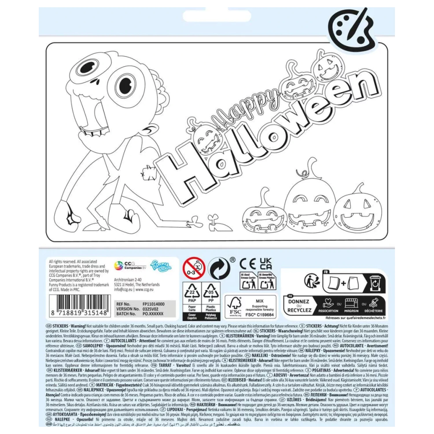 Autocolant Halloween Monsters poza produsului