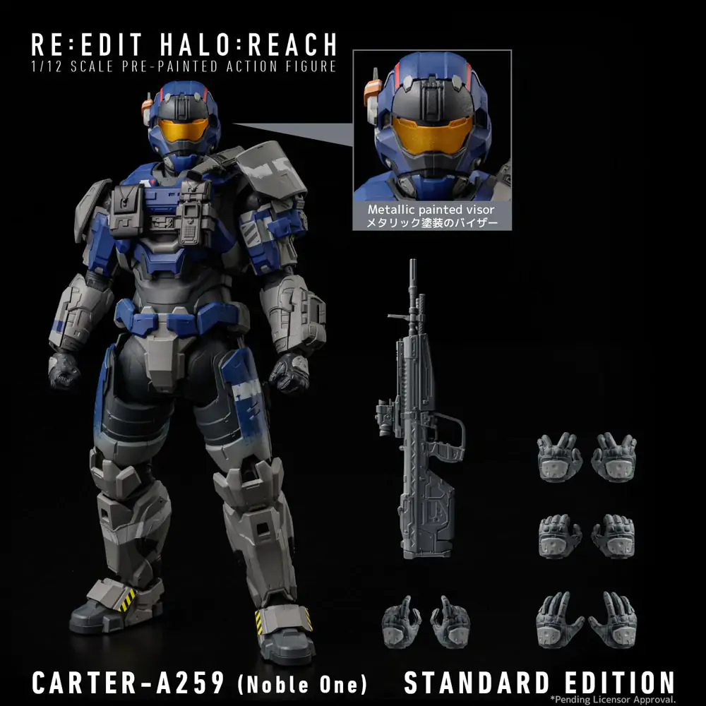 Figurină de acțiune Halo:Reach 1/12 Carter-A259 (Noble one) 17 cm poza produsului