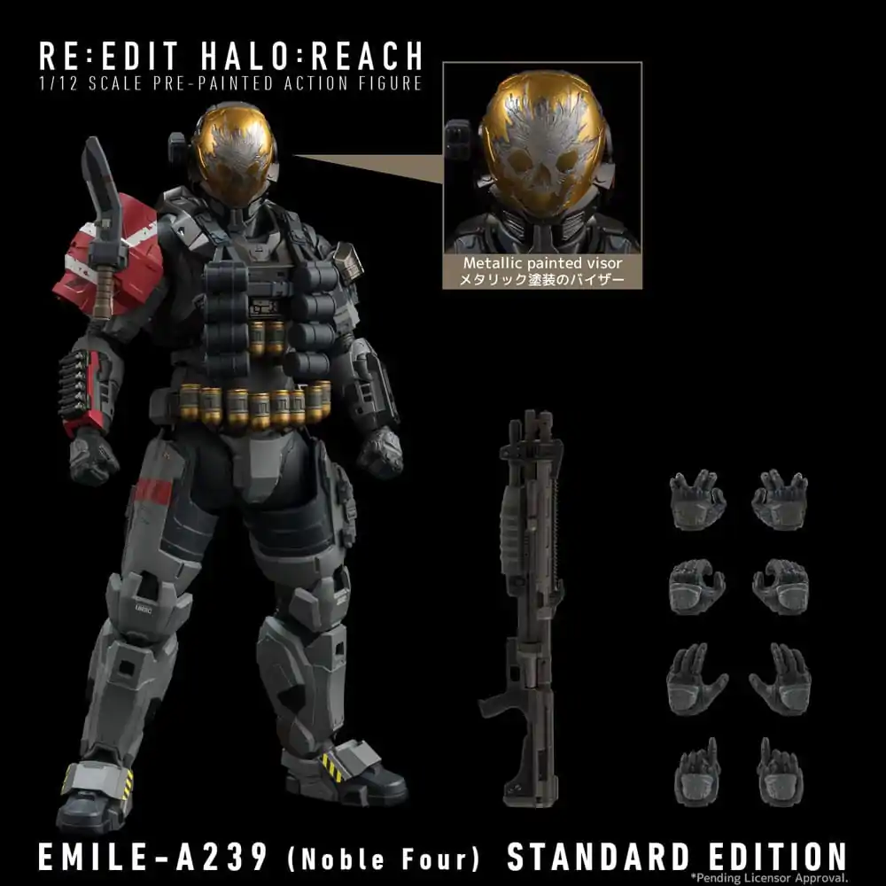 Halo: Reach Figurina de acțiune 1/12 Emile-A239 (Noble Four) 18 cm poza produsului