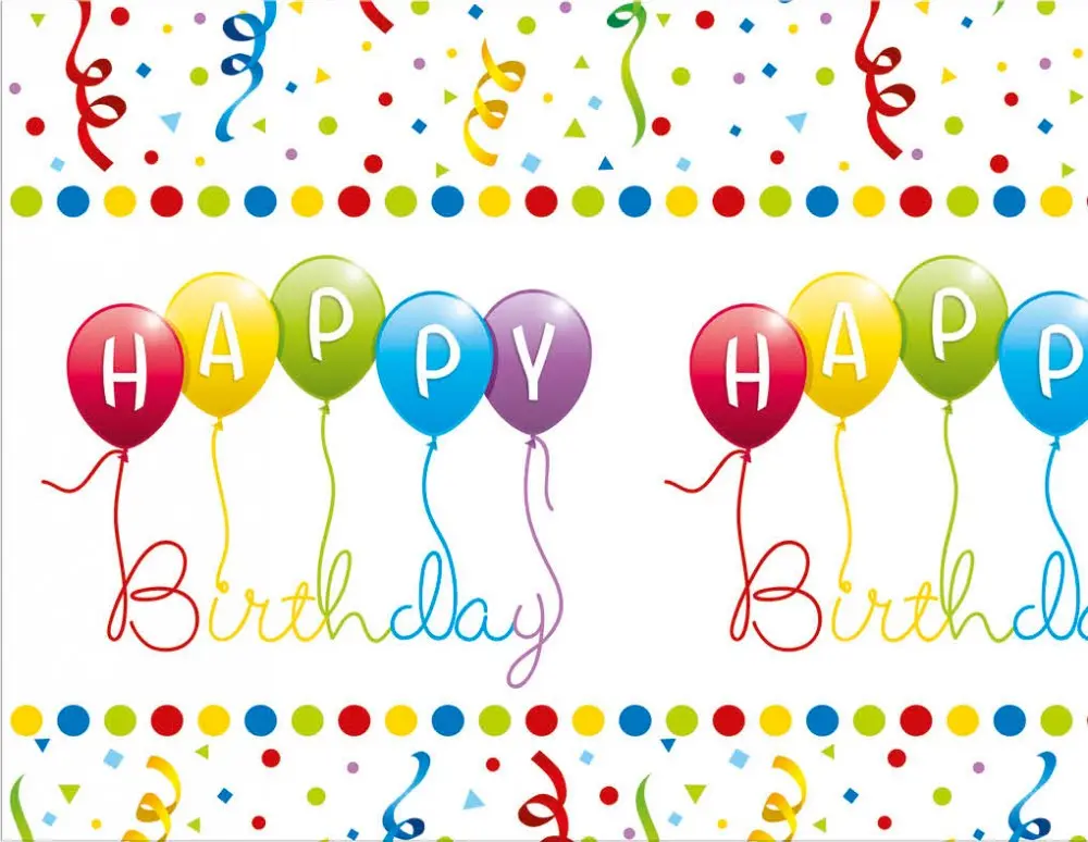 Happy Birthday Streamers Fata de masa 120*180 cm poza produsului