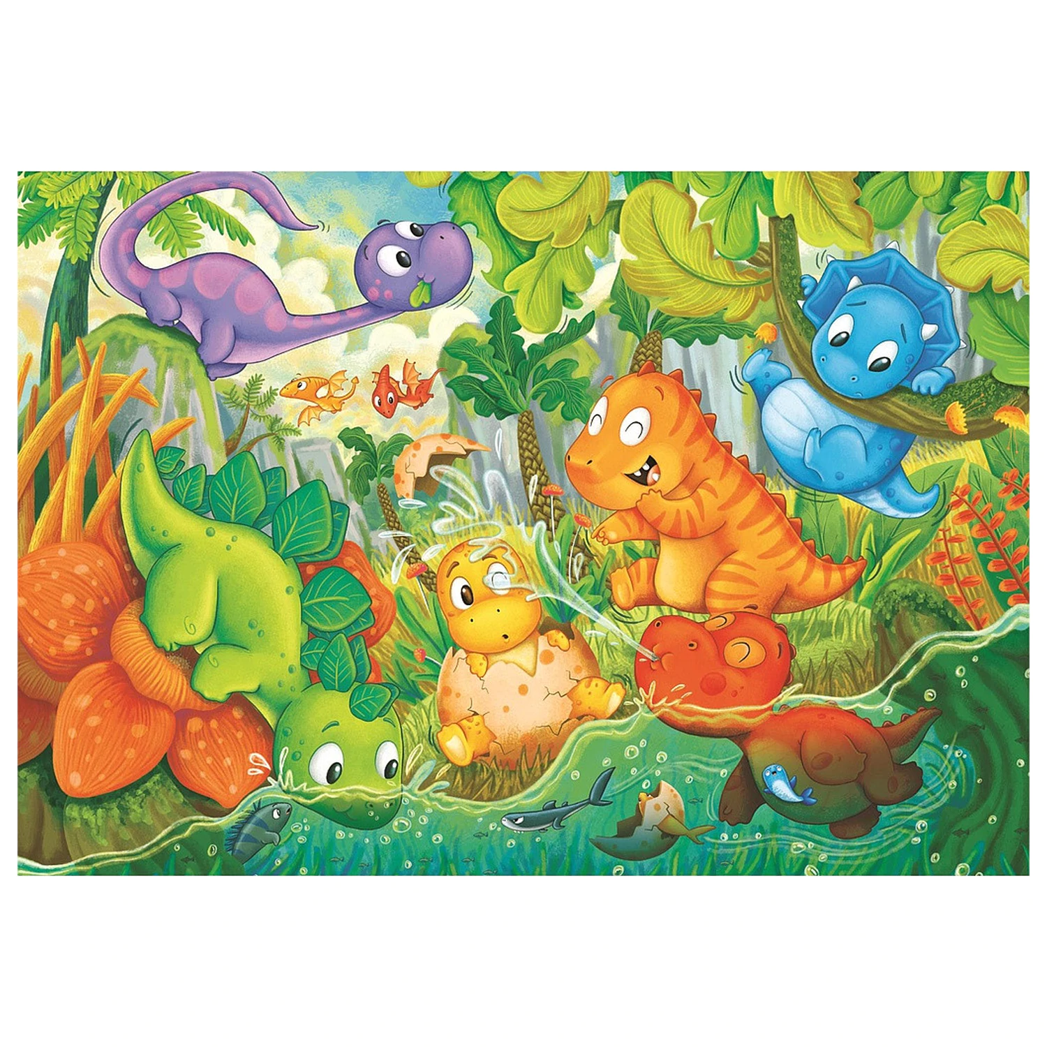 Happy Oasis 24 piese maxi puzzle Clementoni poza produsului