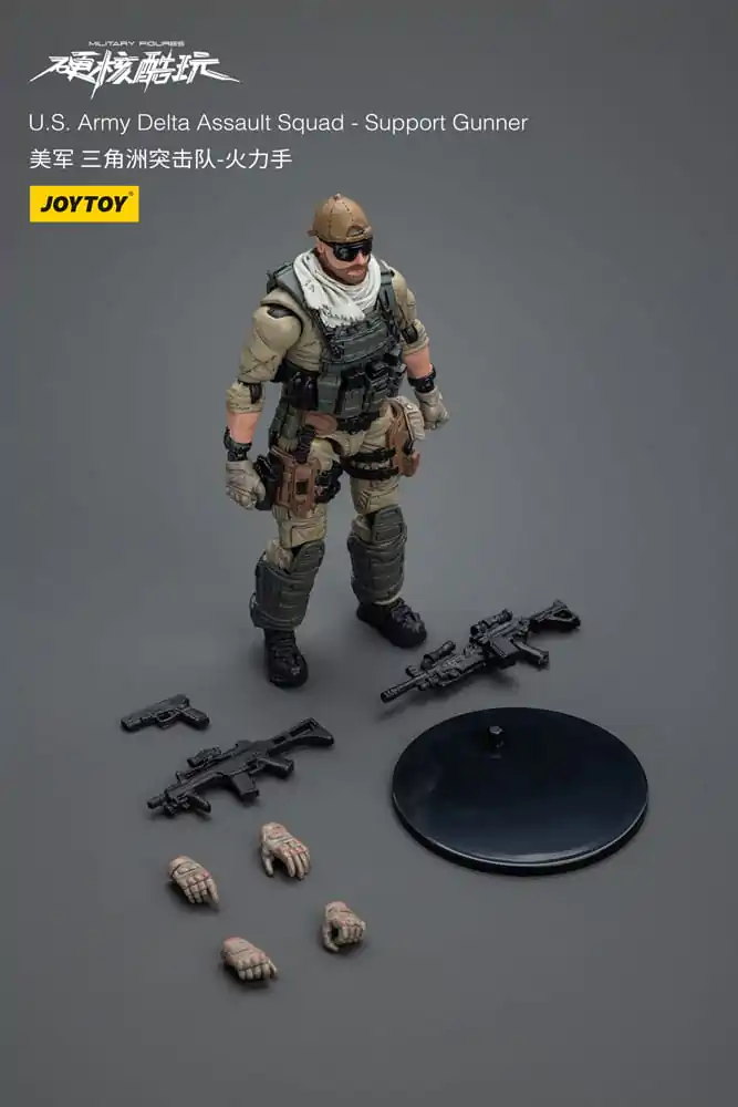 Figurină de acțiune Hardcore Coldplay 1/18 U.S. Army Delta Assault Squad Pușcaș Sprijin 11 cm poza produsului