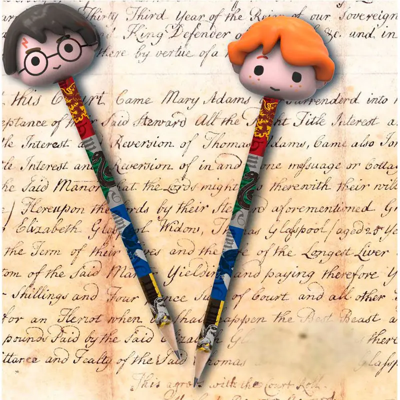 Harry Potter Set 2 creioane cu 3D gume de șters toppers poza produsului