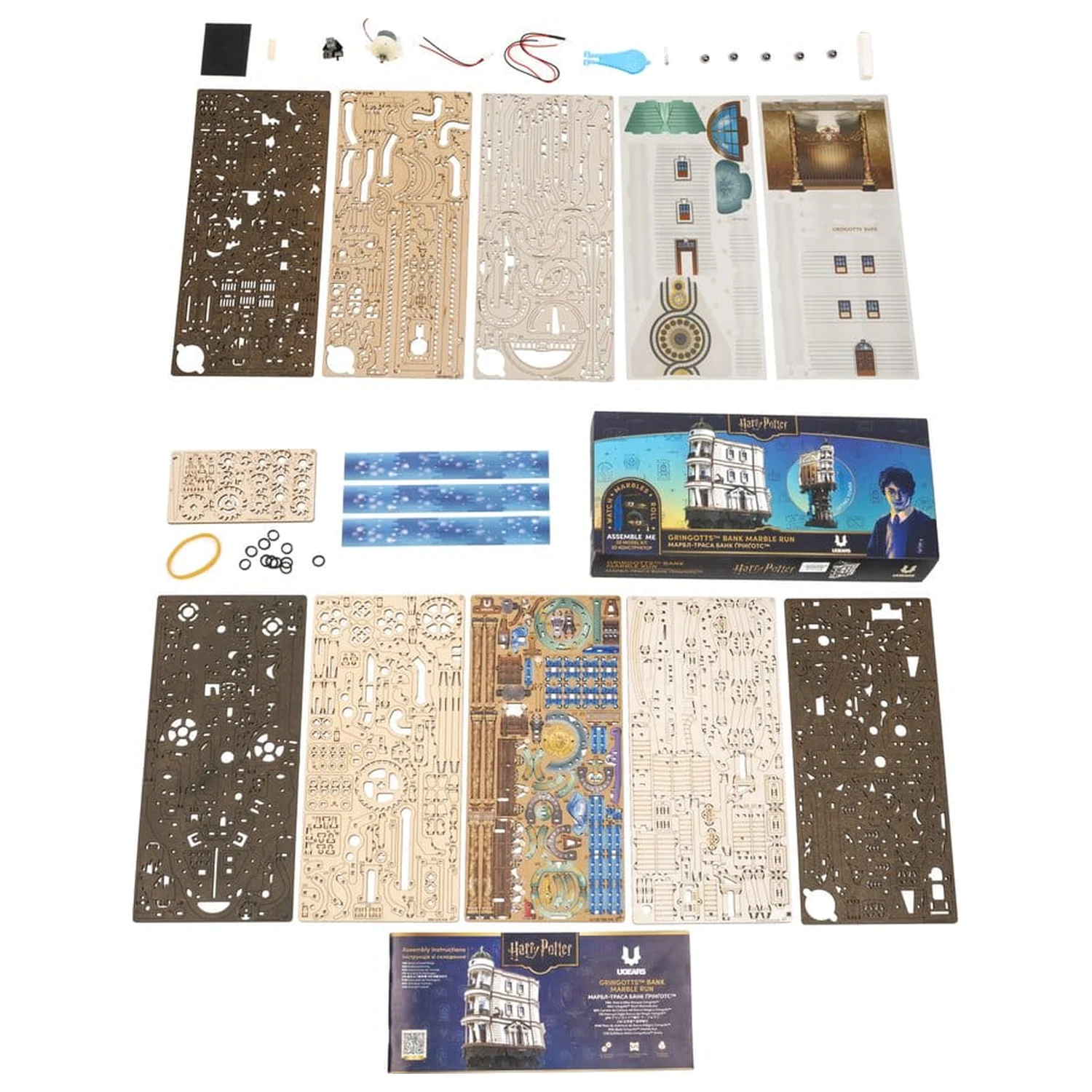 Harry Potter 3D puzzle din lemn Gringotts Bank Marble Run poza produsului