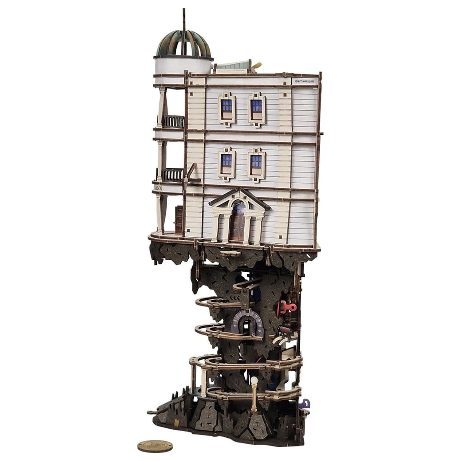 Harry Potter 3D puzzle din lemn Gringotts Bank Marble Run poza produsului