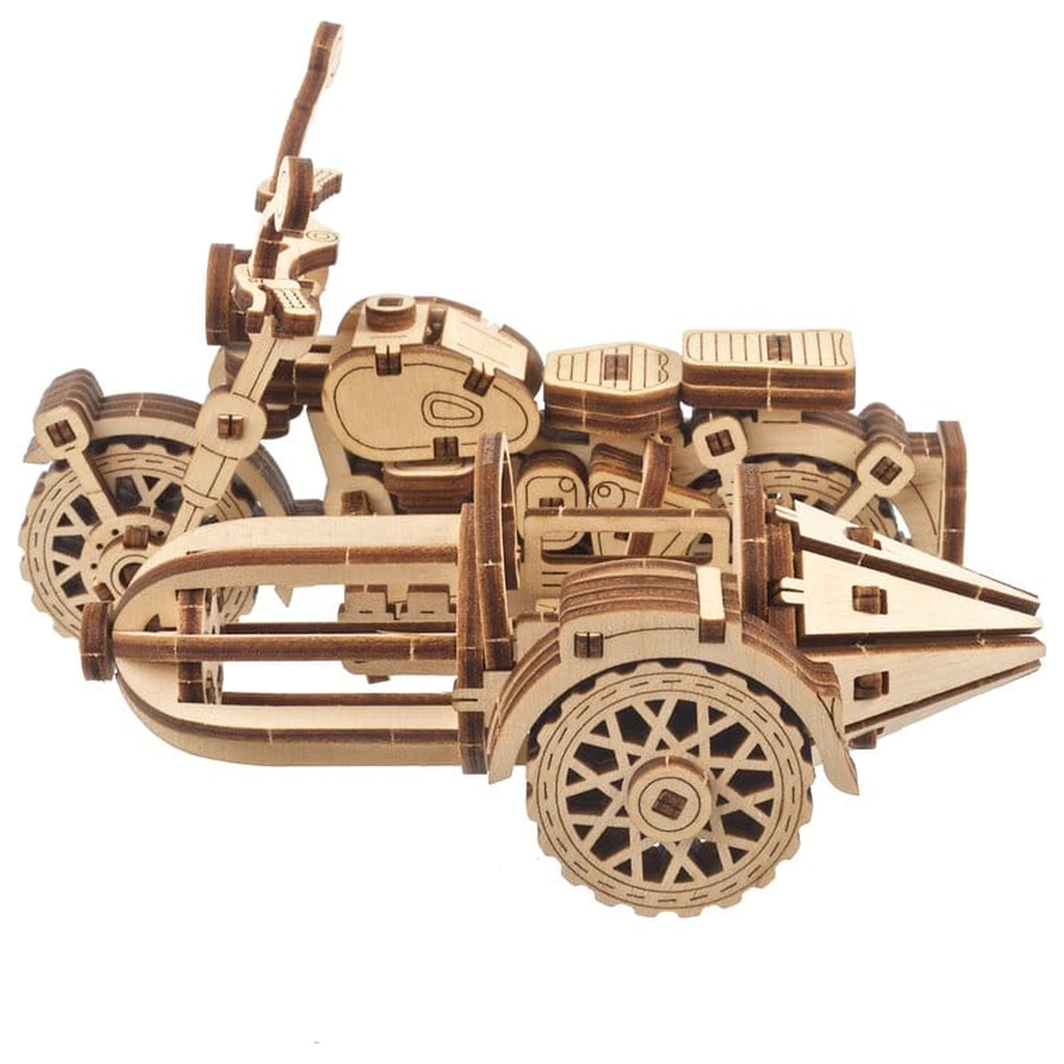 Harry Potter 3D puzzle din lemn Motocicleta Zburatoare a lui Hagrid poza produsului