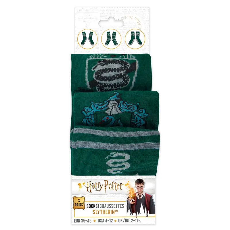 Harry Potter Șosete 3-Pack Slytherin poza produsului