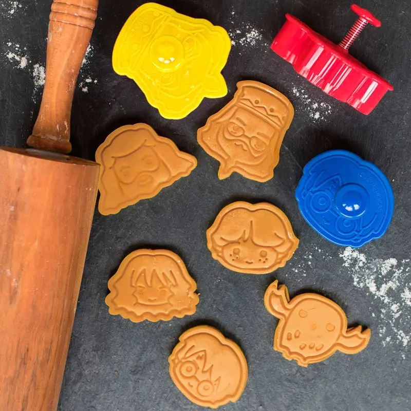 Harry Potter Cookie Cutter / Ștampilă pentru biscuiți Set de 6 Kawaii poza produsului