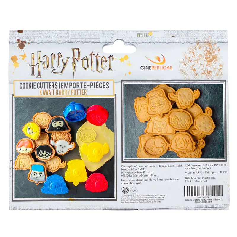 Harry Potter Cookie Cutter / Ștampilă pentru biscuiți Set de 6 Kawaii poza produsului