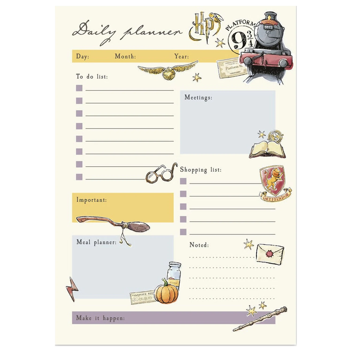 Harry Potter A5 planner zilnic poza produsului