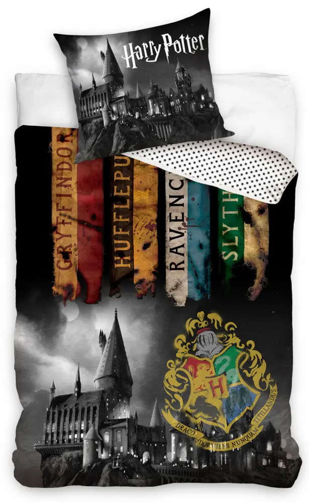 Harry Potter Husă de Plapumă 140x200cm, Față de Pernă 70x90cm poza produsului