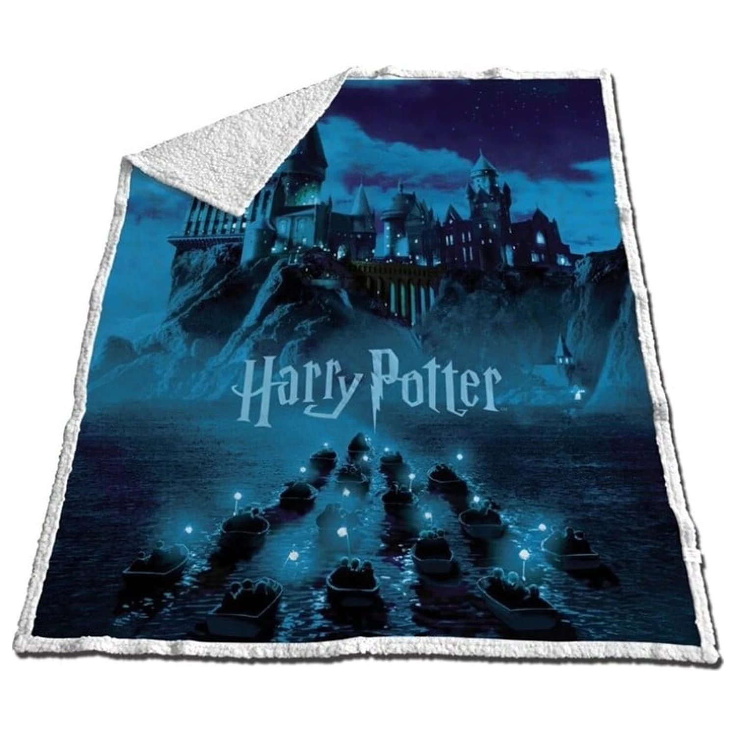 Harry Potter Arrival at Hogwarts Pătura Sherpa 130x170cm poza produsului