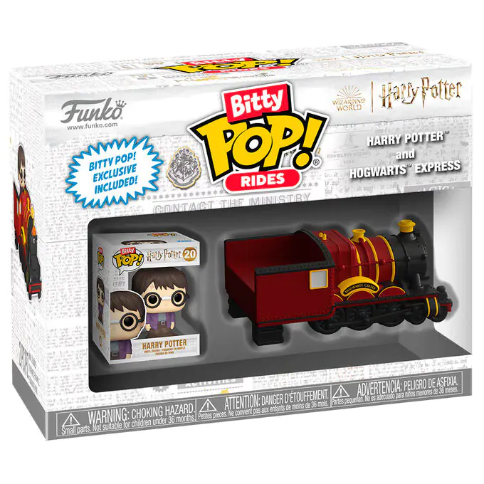 Harry Potter Bitty Funko POP! Figurină de Vinil Rides Harry Potter cu Hogwarts Express 2,5 cm poza produsului