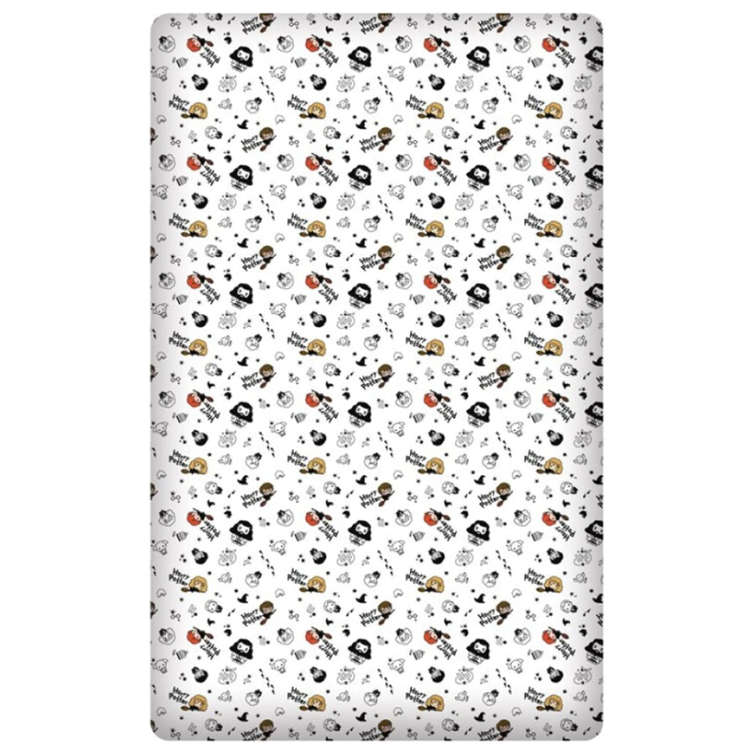 Harry Potter Broom cearșaf cu elastic 90x200 cm poza produsului