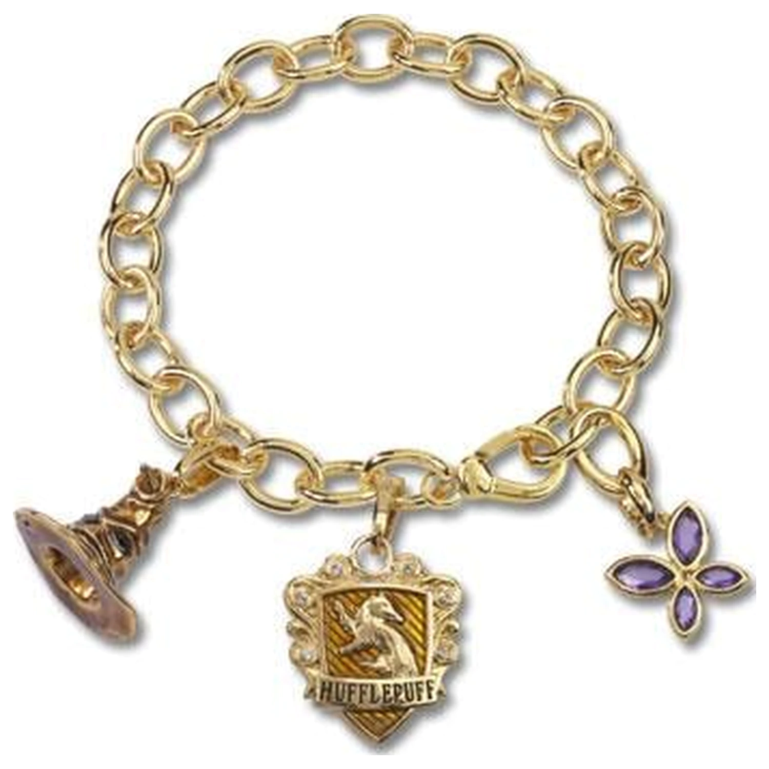 Bratara cu talismane Harry Potter Lumos Hufflepuff poza produsului