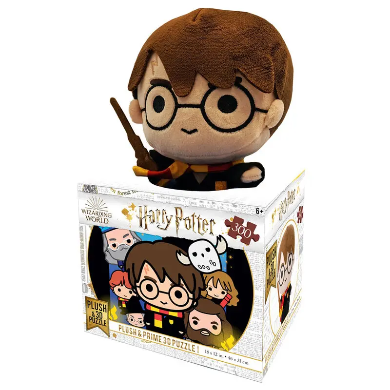 Harry Potter Chibi set puzzle 3D Prime + jucarie de plus Harry 20cm poza produsului