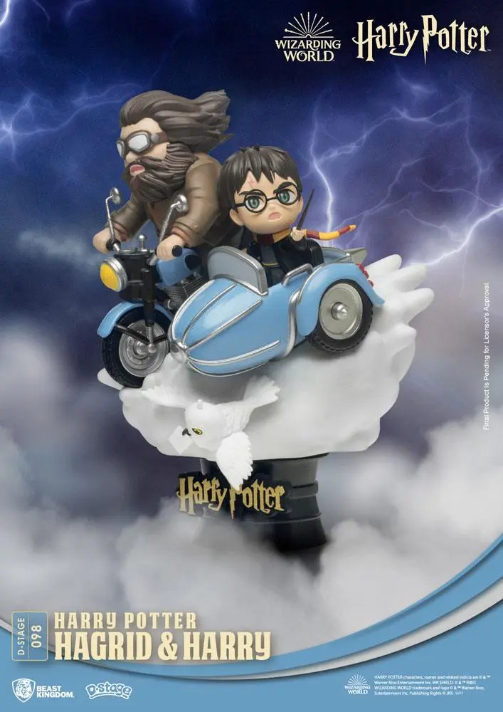 Harry Potter D-Stage PVC Diorama Hagrid & Harry New Version 15 cm poza produsului