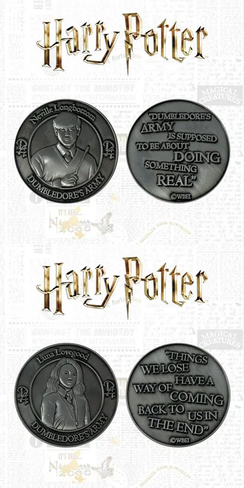 Harry Potter Monede de colectie pachet de 2 Armata lui Dumbledore: Neville & Luna Editie Limitata poza produsului