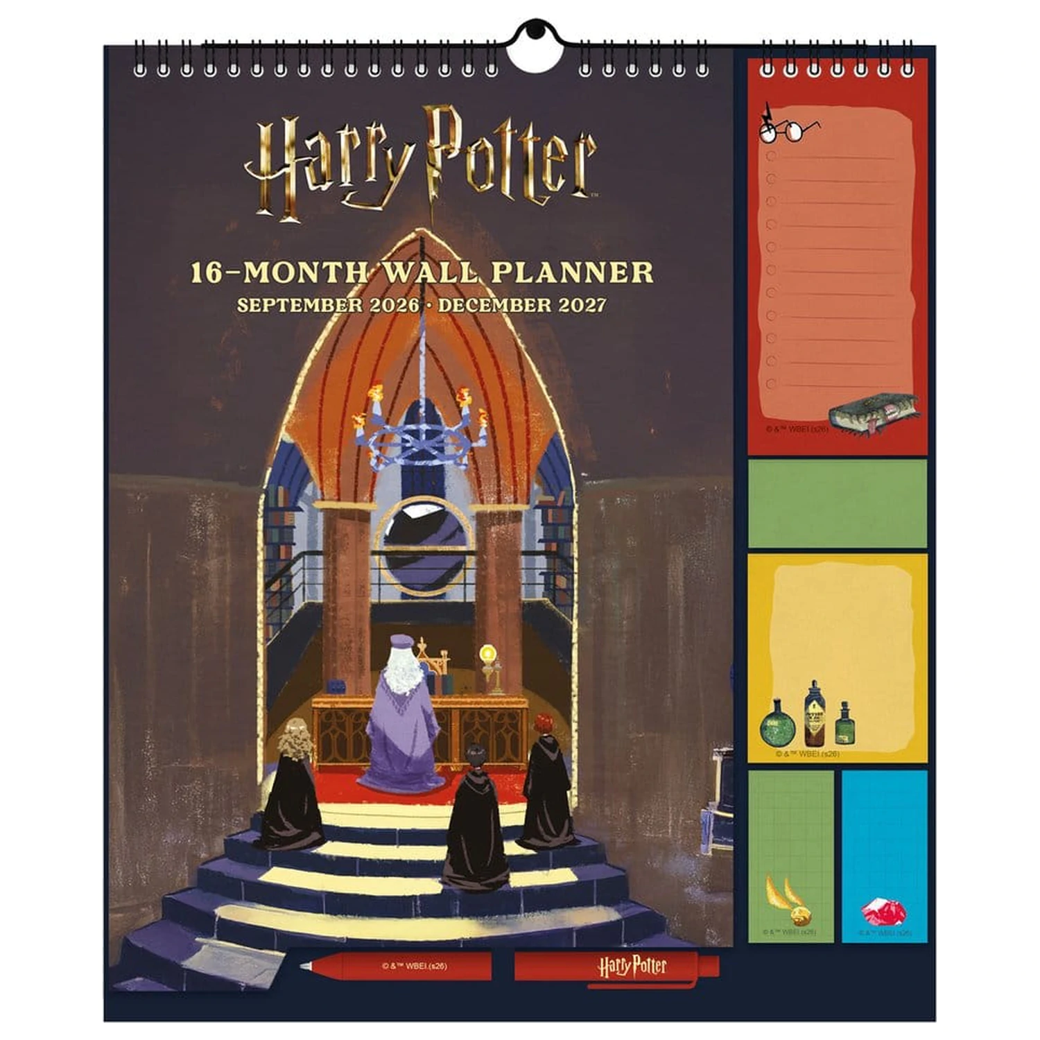 Harry Potter Planner de Perete 2026/27 30 x 34 cm poza produsului