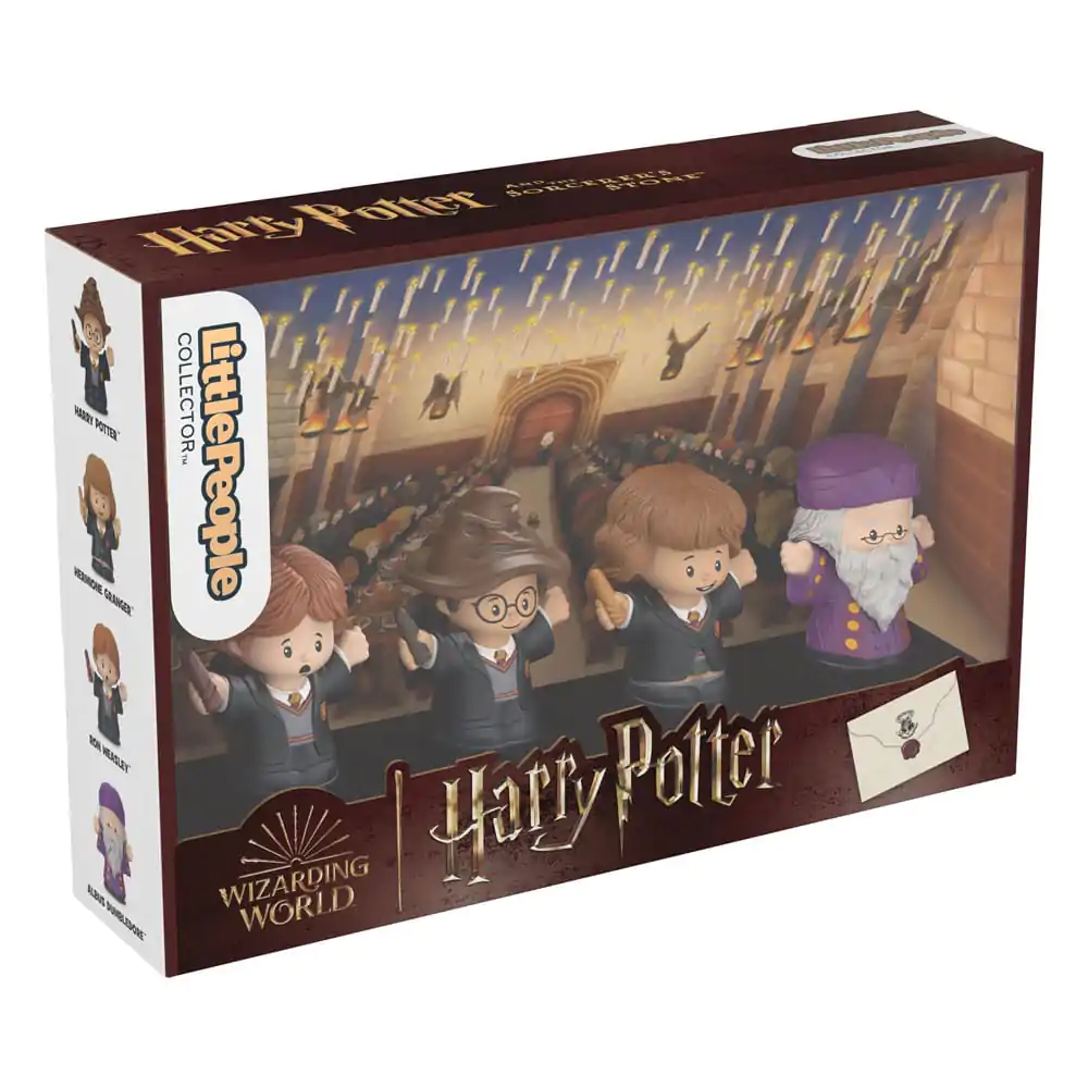 Harry Potter Fisher-Price Little People Collector Mini Figurine 4-Pack Piatra Filozofală 6 cm poza produsului