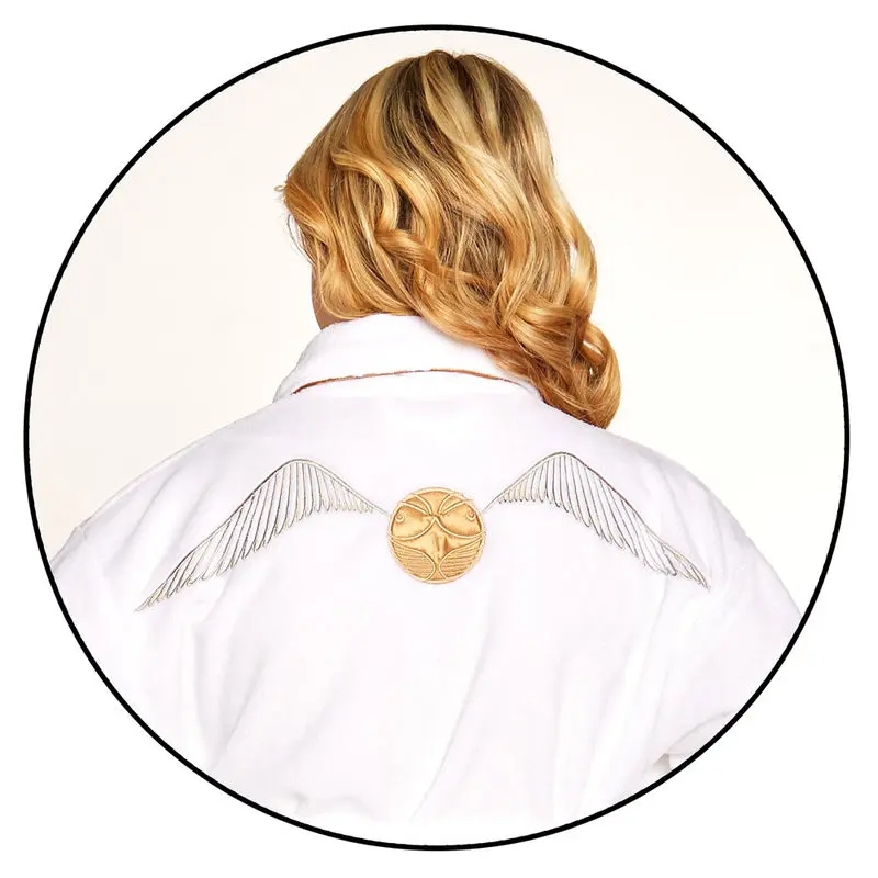 Harry Potter Halat de baie fleece pentru femei Golden Snitch poza produsului