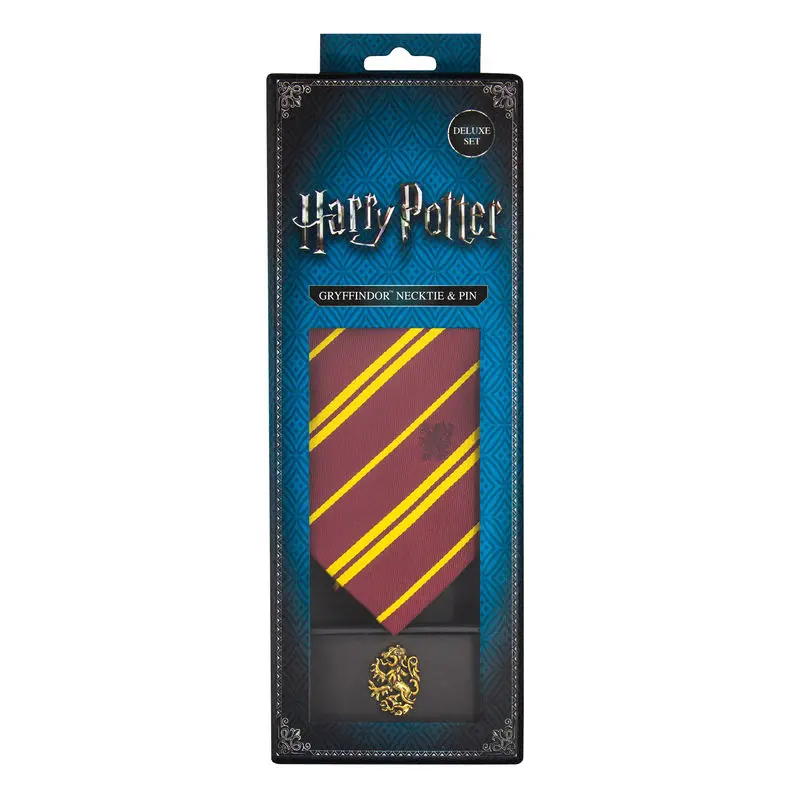 Harry Potter Cravată & Metal Pin Set Deluxe Cutie Gryffindor poza produsului