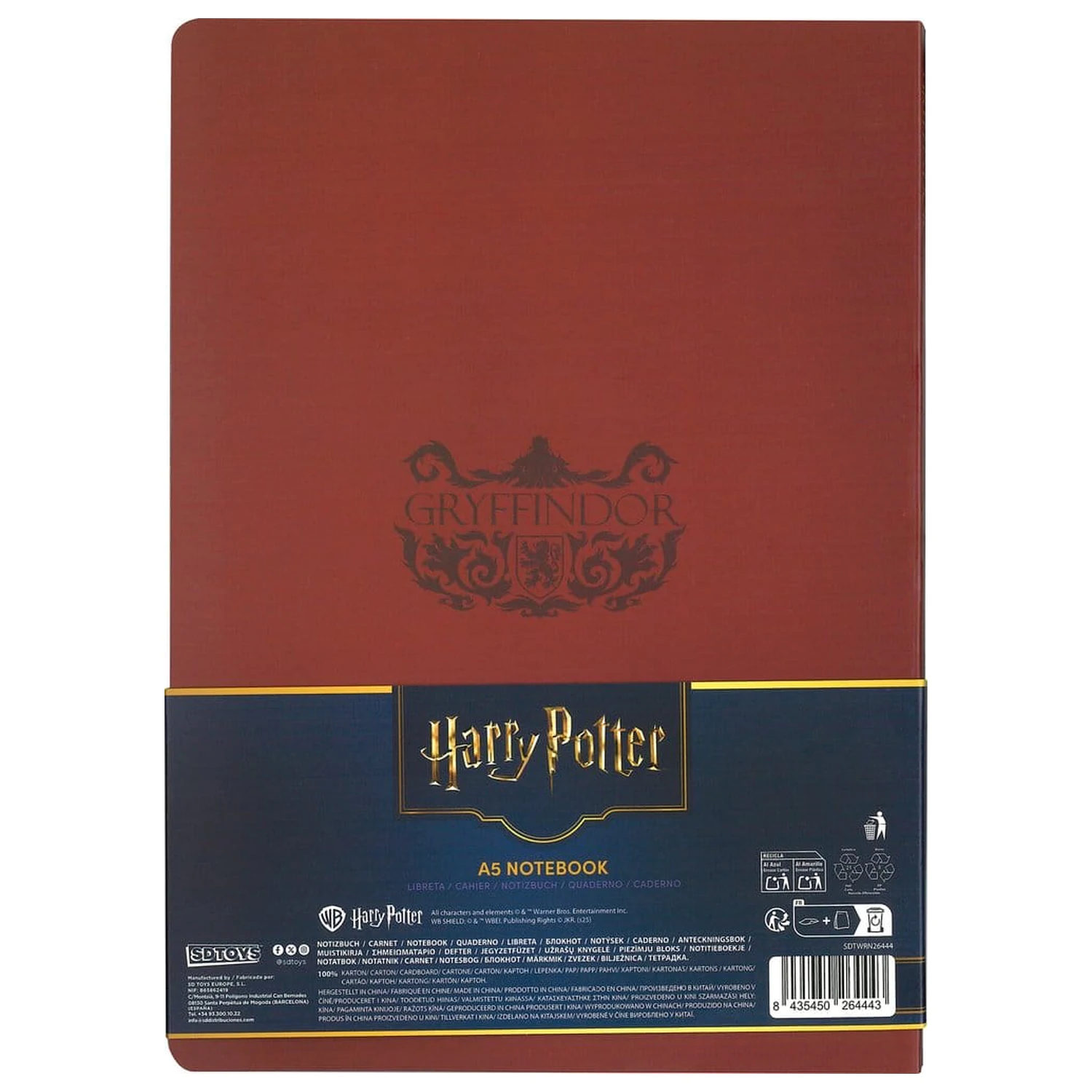 Harry Potter Carnet coperta moale Gryffindor 21 cm poza produsului