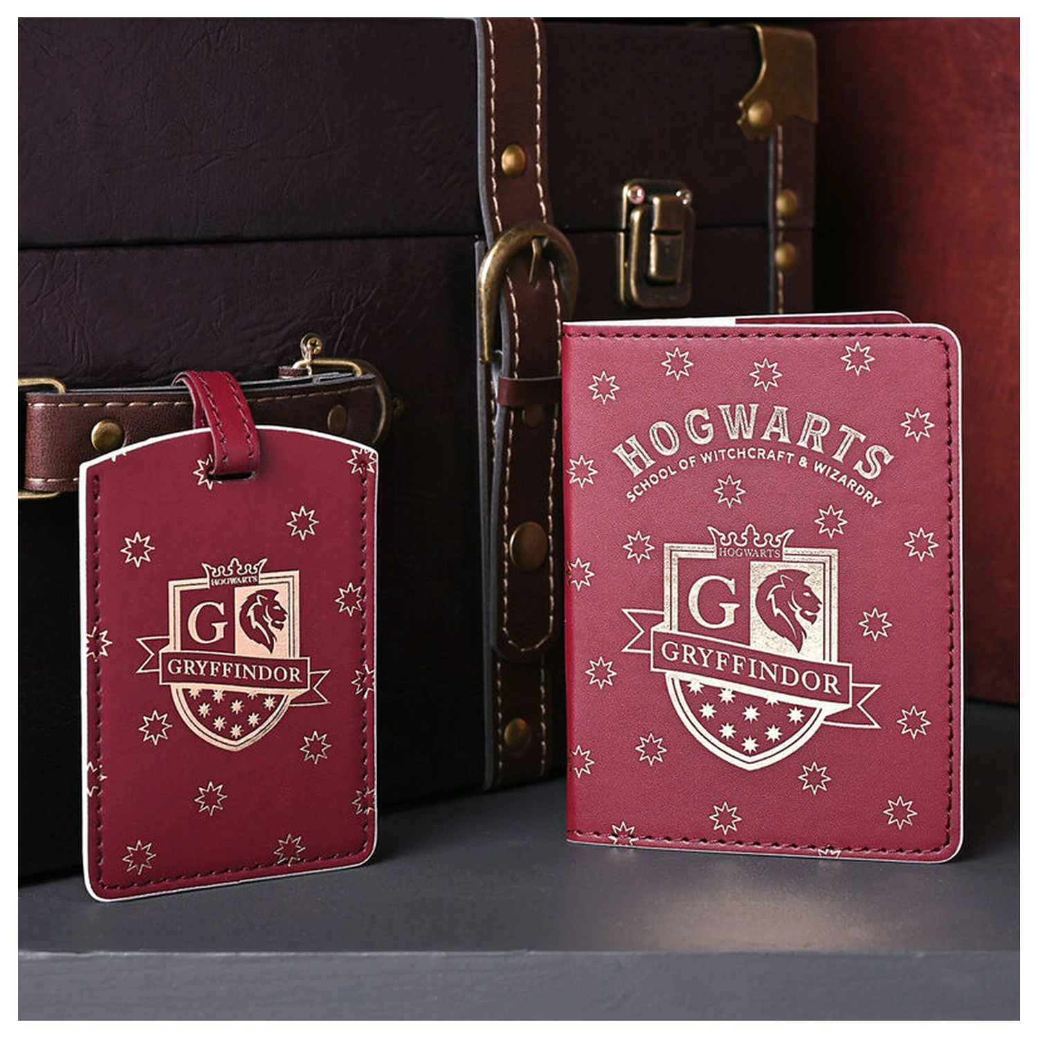 Harry Potter Gryffindor suport pasaport si eticheta bagaj poza produsului