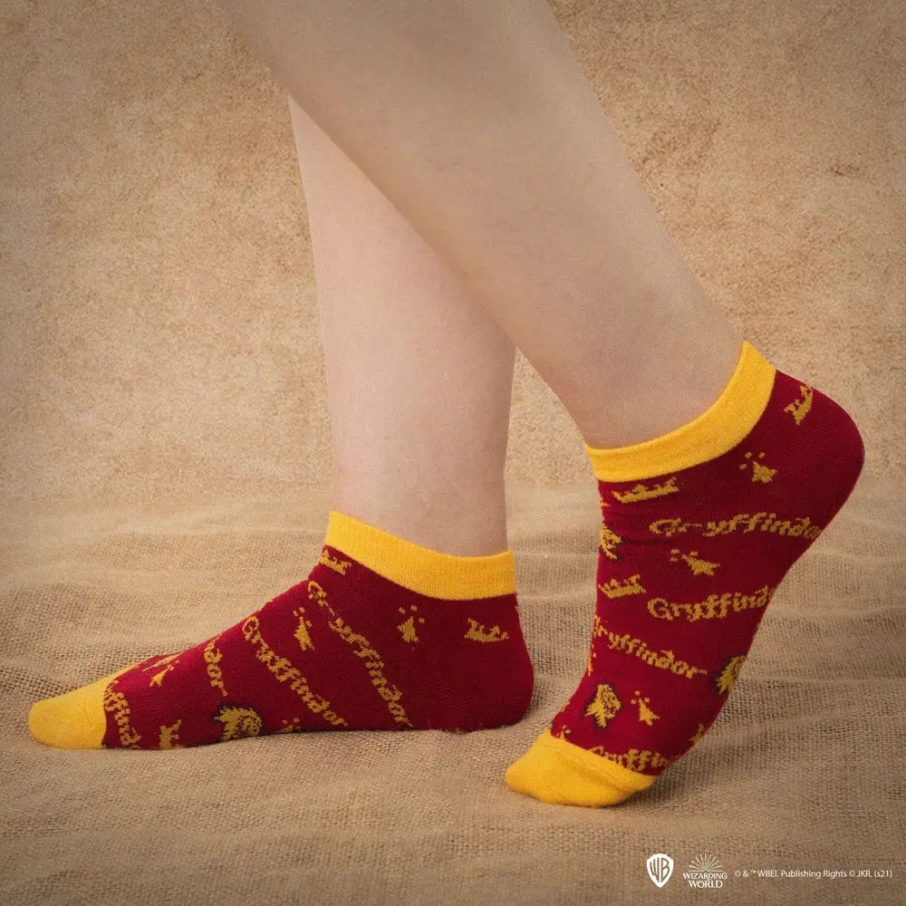 Șosete pentru gleznă Harry Potter 3-Pack Gryffindor poza produsului