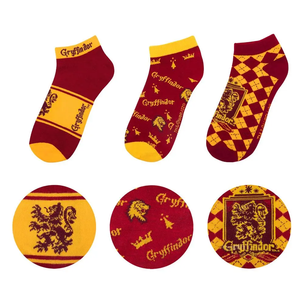 Șosete pentru gleznă Harry Potter 3-Pack Gryffindor poza produsului