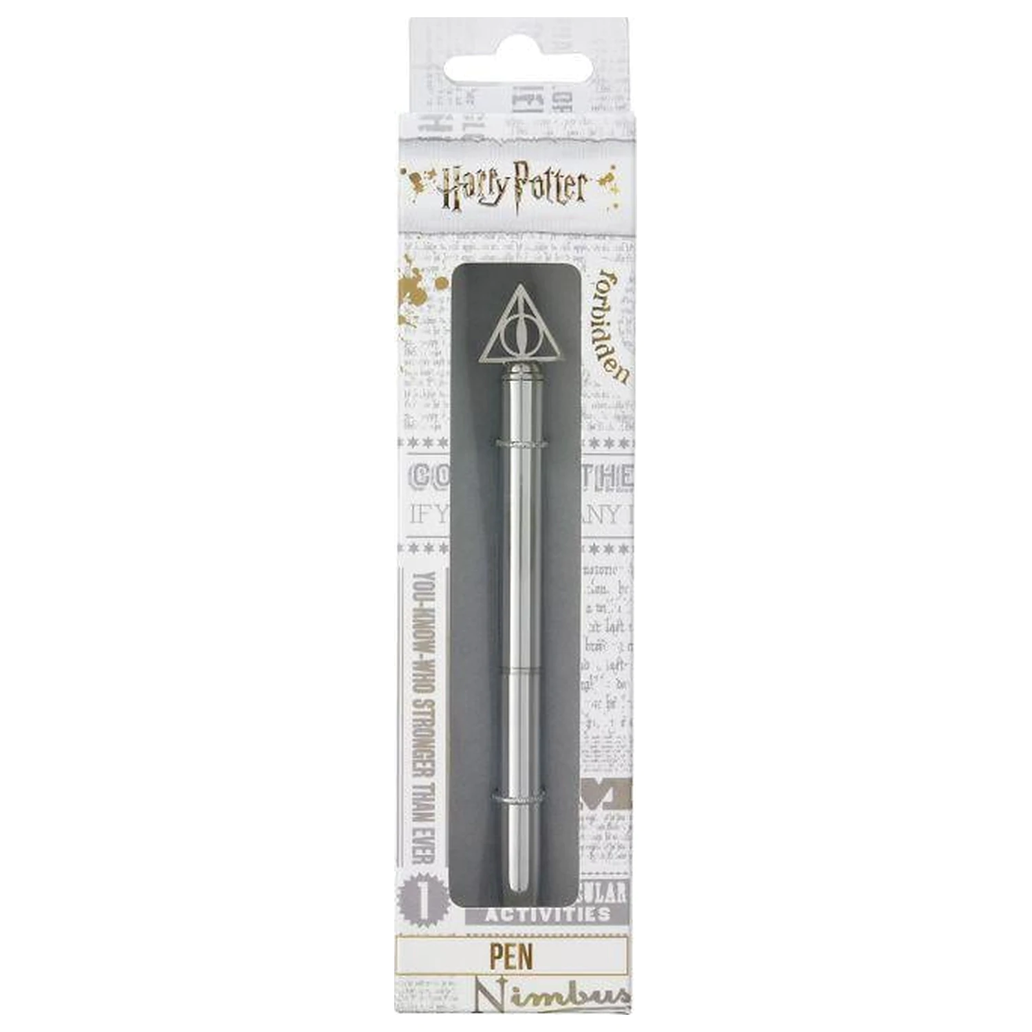 Pix metalic Harry Potter cu talisman 3D Deathly Hallows poza produsului