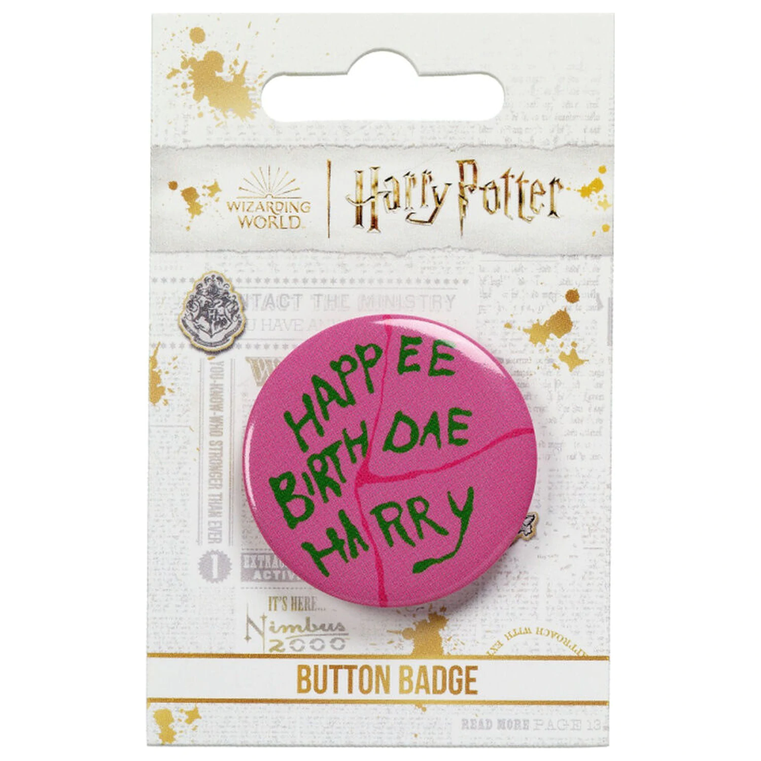Harry Potter Happee Birthdae Cake insigna buton poza produsului