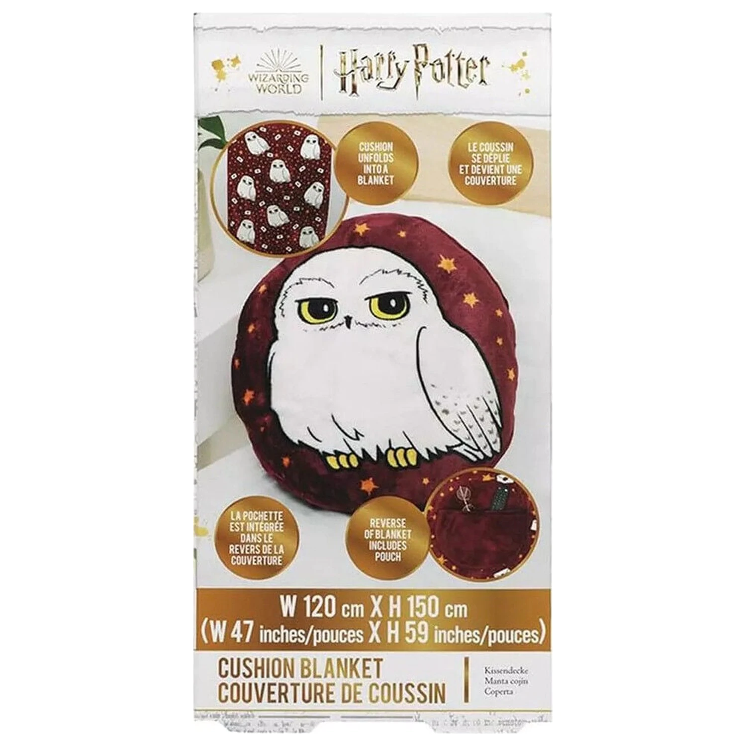 Harry Potter Hedwig 2 in 1 pătura și perna poza produsului