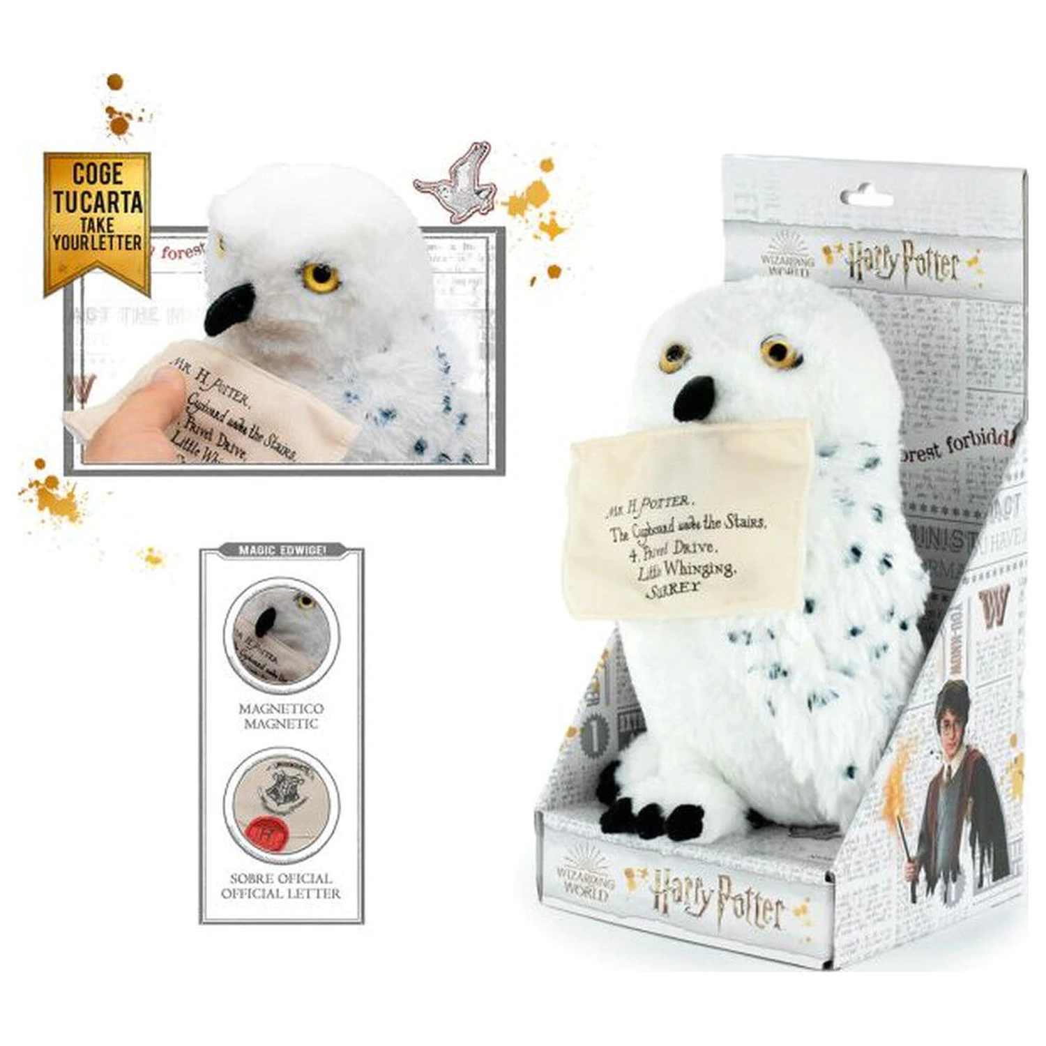 Harry Potter Hedwig Owl jucarie de plus 30cm poza produsului