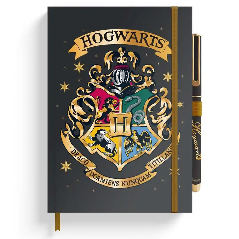 Harry Potter Hogwarts A5 caiet premium + stilou poza produsului