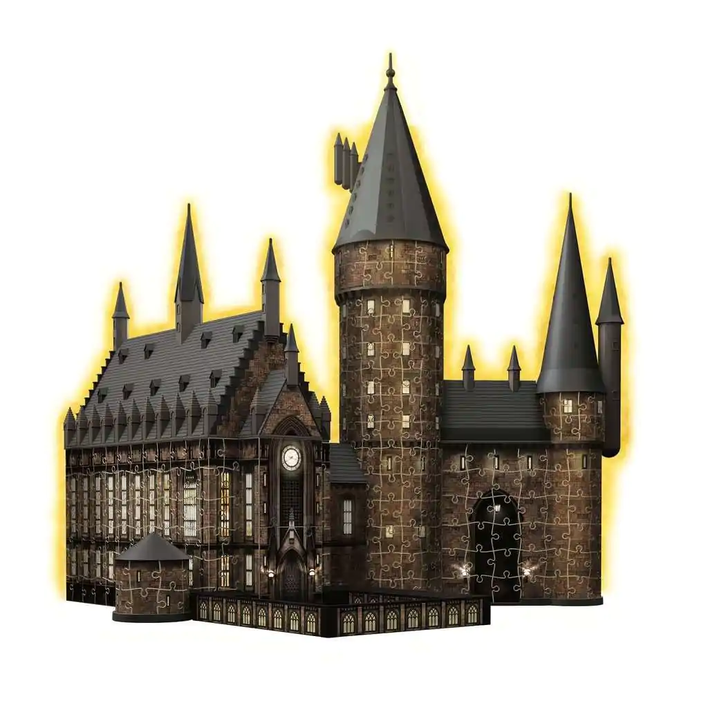 Harry Potter 3D Puzzle Hogwarts Castle: Great Hall - Night Edition (643 Bucăți) poza produsului