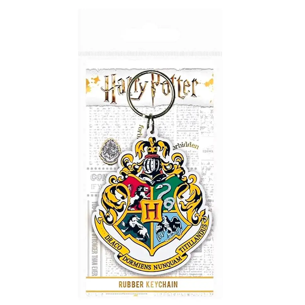 Breloc din cauciuc Harry Potter Hogwart's Crest 6 cm poza produsului