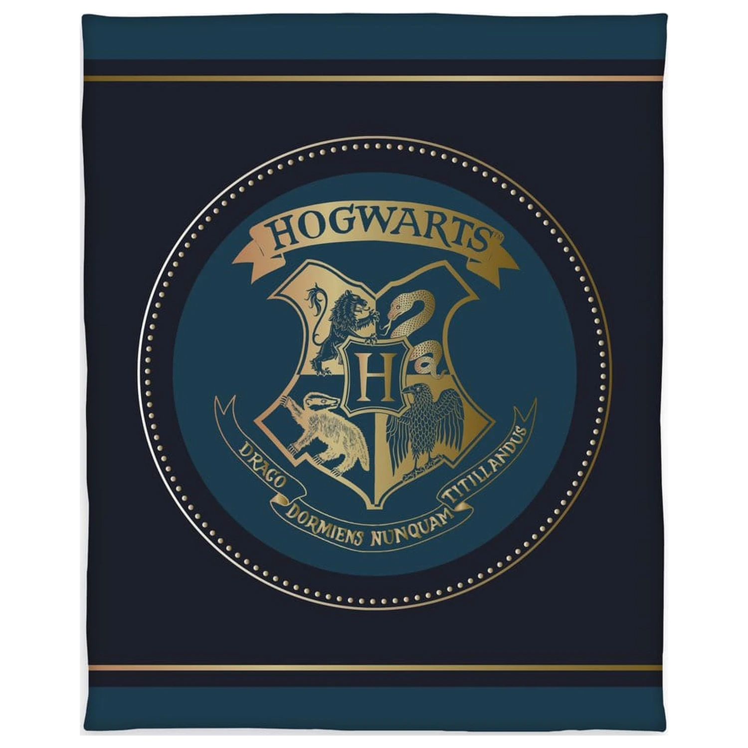 Harry Potter Pătura Fleece Hogwarts Crest 130 x 160 cm poza produsului