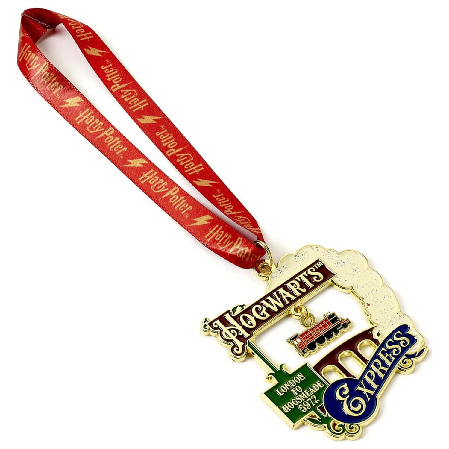 Harry Potter ornament pentru brad Hogwarts Express (Golden Tone) poza produsului