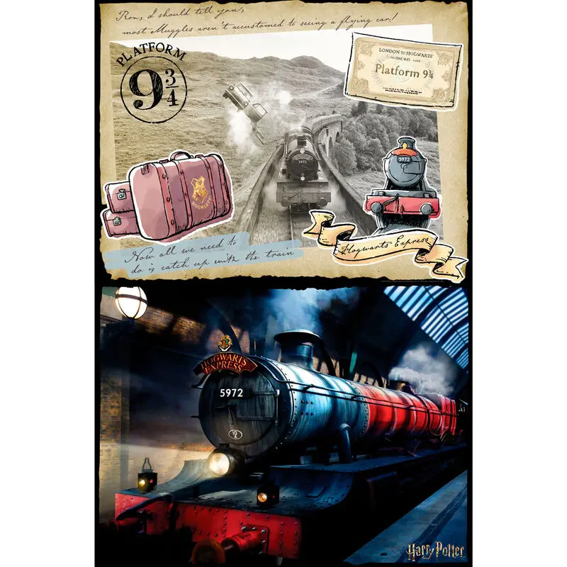 Harry Potter Hogwarts Express Scratch Off puzzle 500 piese poza produsului