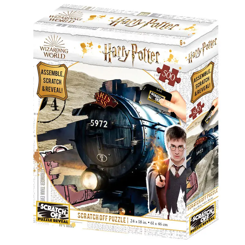 Harry Potter Hogwarts Express Scratch Off puzzle 500 piese poza produsului