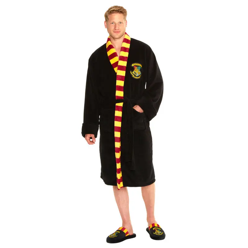 Halat de baie fleece Harry Potter Hogwarts poza produsului