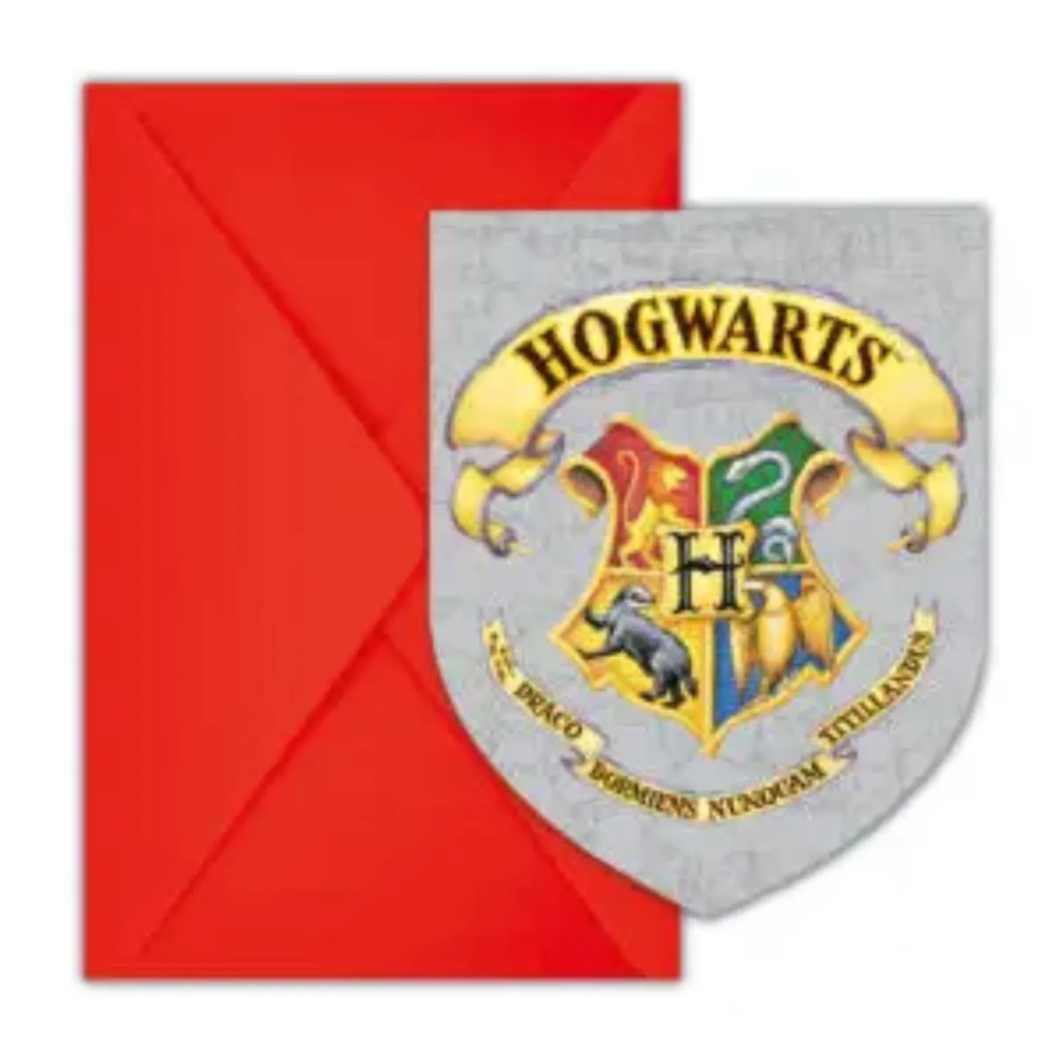 Harry Potter Hogwarts Houses Party Invitation 6 bucati FSC poza produsului