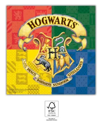 Harry Potter Hogwarts Houses Servețele 20 buc 33*33 cm FSC poza produsului