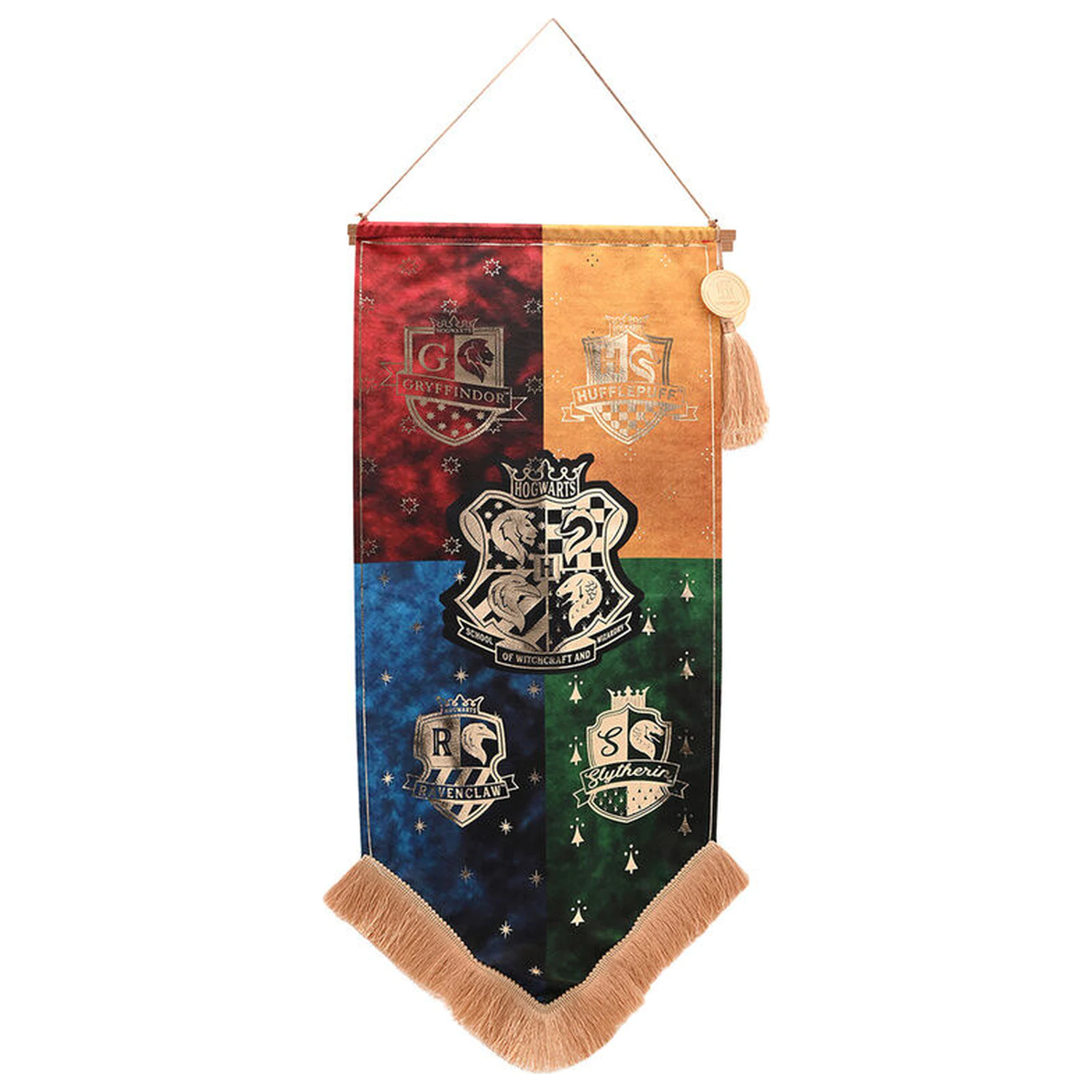 Harry Potter Hogwarts Houses banner poza produsului